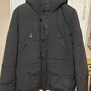 EXSPRESS Men's Black Hooded Jacket.